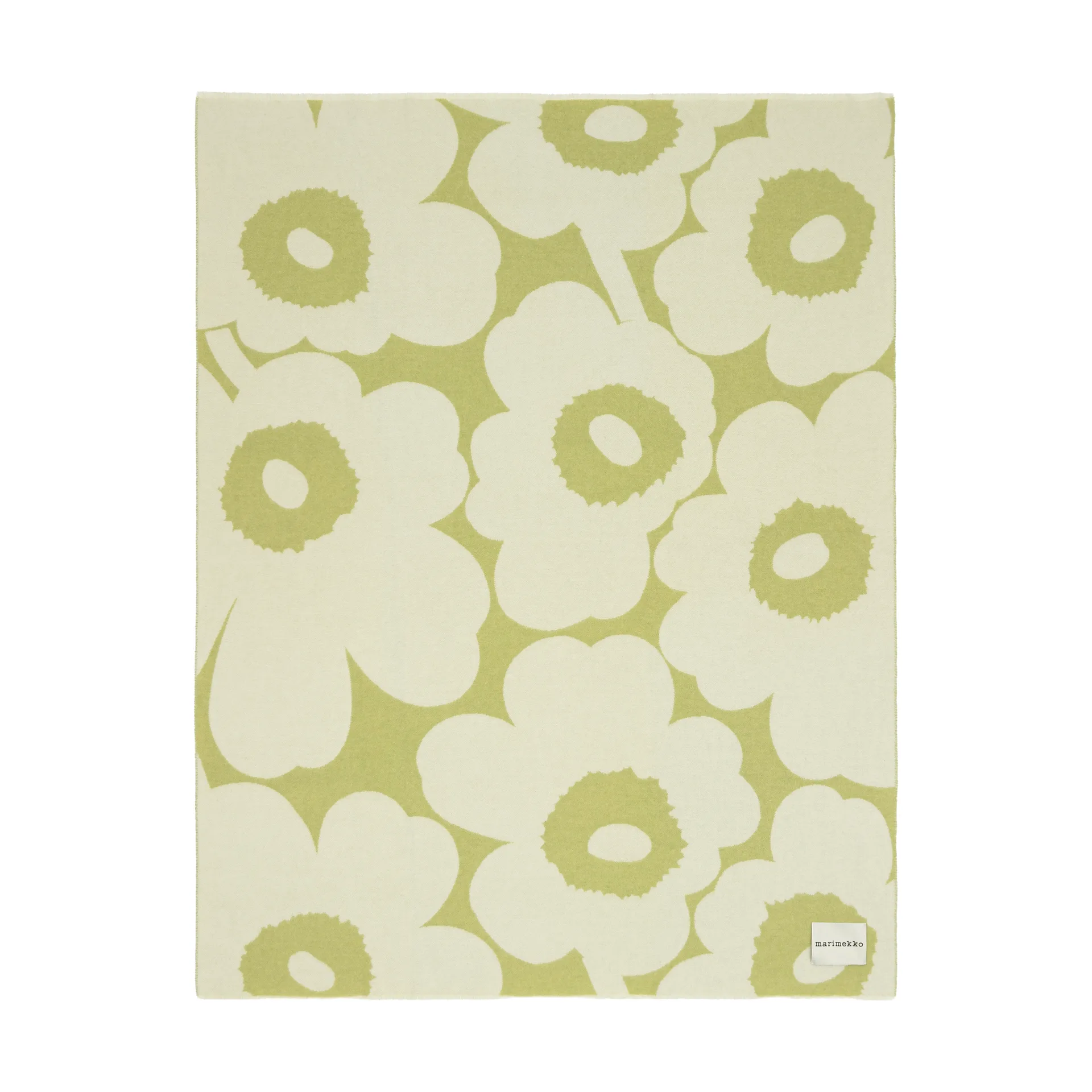 Πλεκτή κουβέρτα Unikko 130x170 εκ., Pear-off white Marimekko