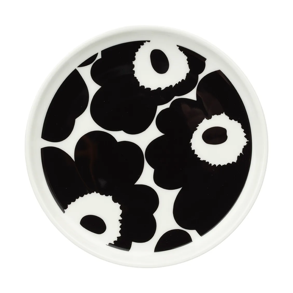 Πιάτο Unikko Ø13,5 cm, Black-White Marimekko