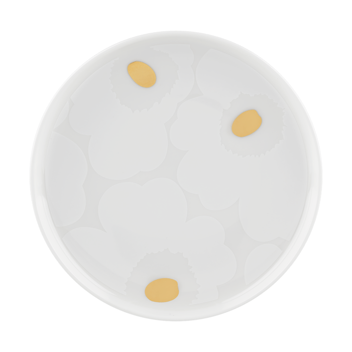 Unikko πιάτο Ø13,5 cm - White-gold - Marimekko