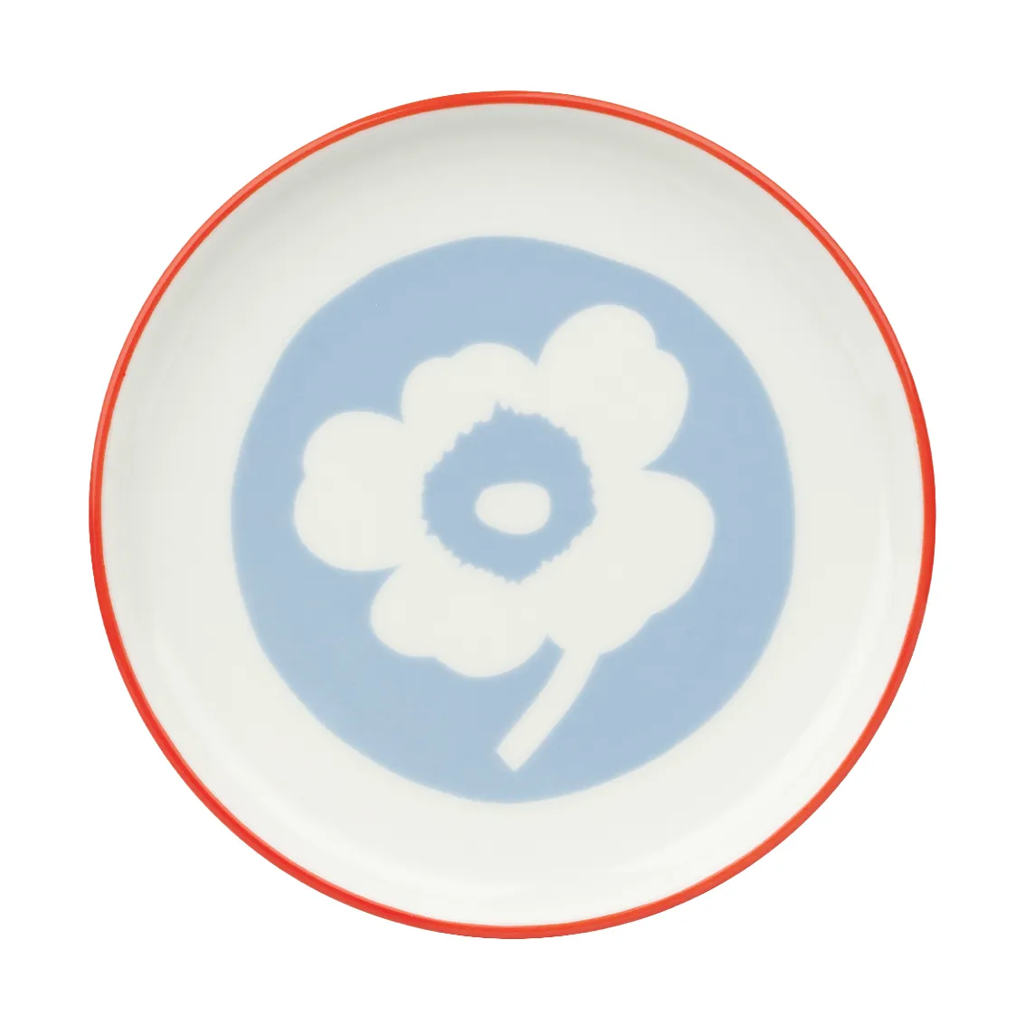 Πιάτο Unikko Ø13,5 cm, White-light blue-orange red Marimekko