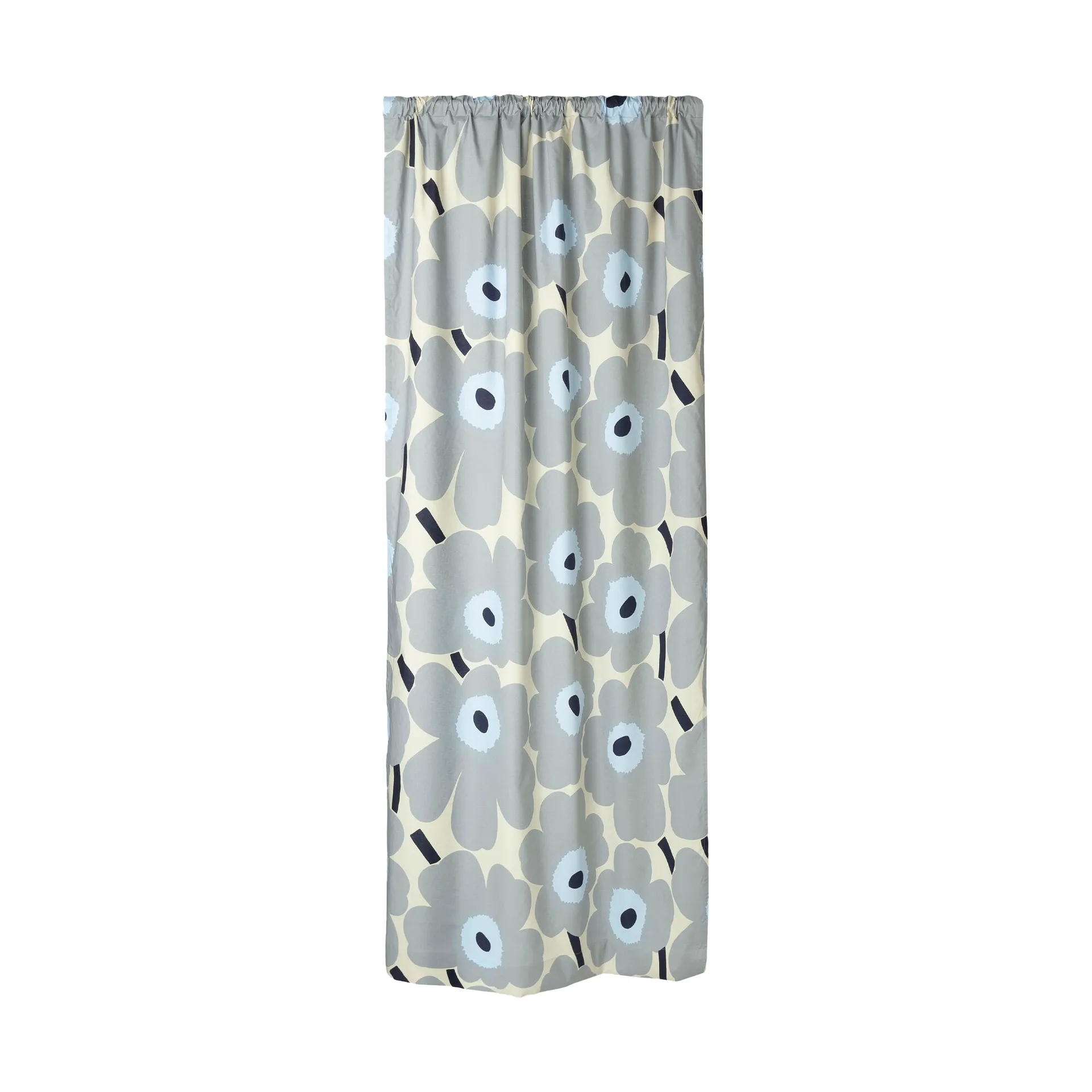 Κουρτίνα Unikko 135x250 cm, Sand-grey-light grey-dark blue Marimekko