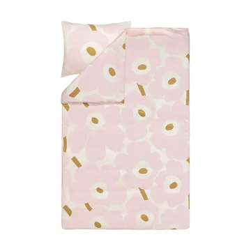Unikko παπλωματοθήκη 150x210 εκ.+50x60 εκ. - White-light pink-beige - Marimekko