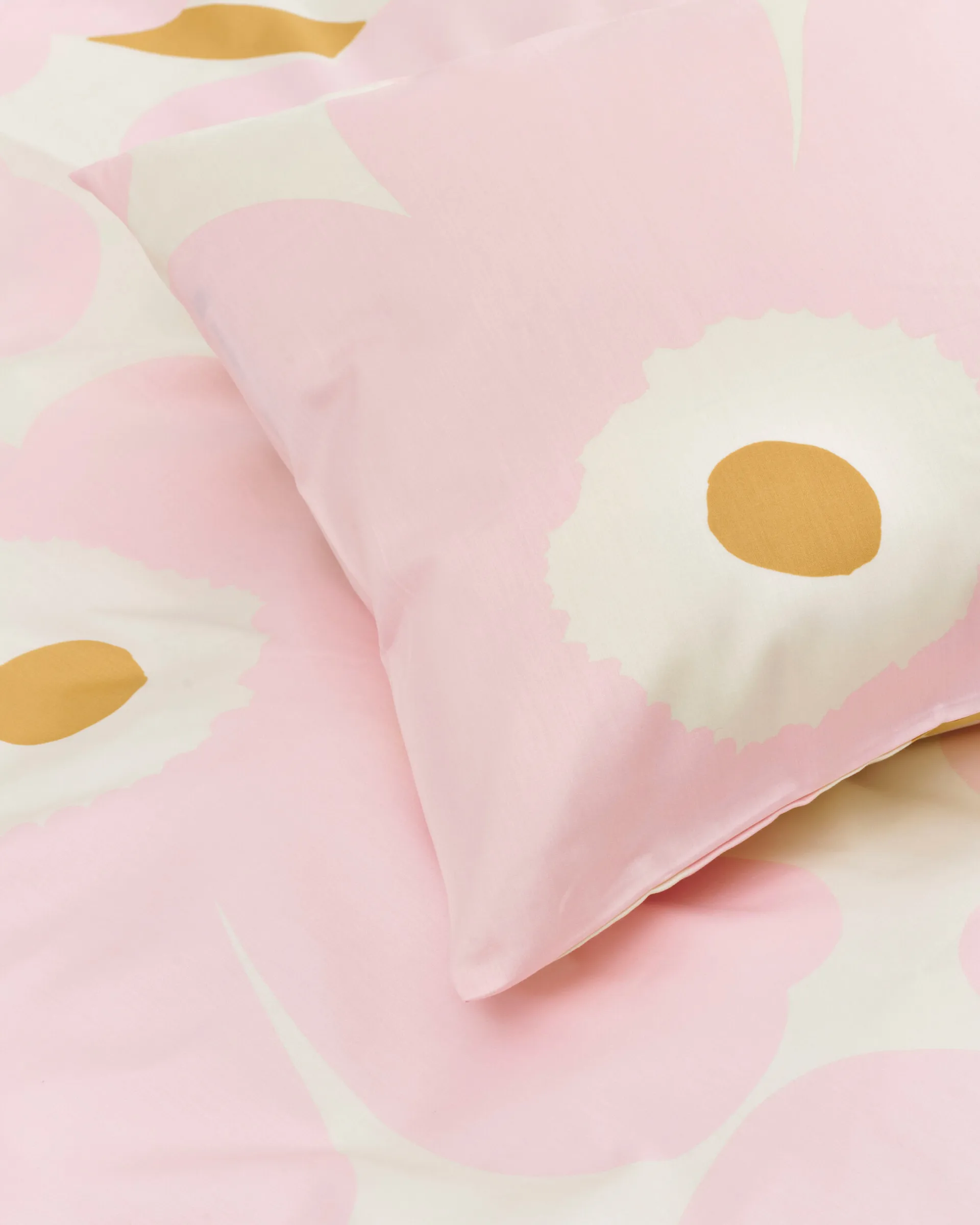 Unikko παπλωματοθήκη 150x210 εκ.+50x60 εκ., White-light pink-beige Marimekko