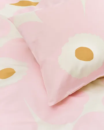 Unikko παπλωματοθήκη 150x210 εκ.+50x60 εκ. - White-light pink-beige - Marimekko