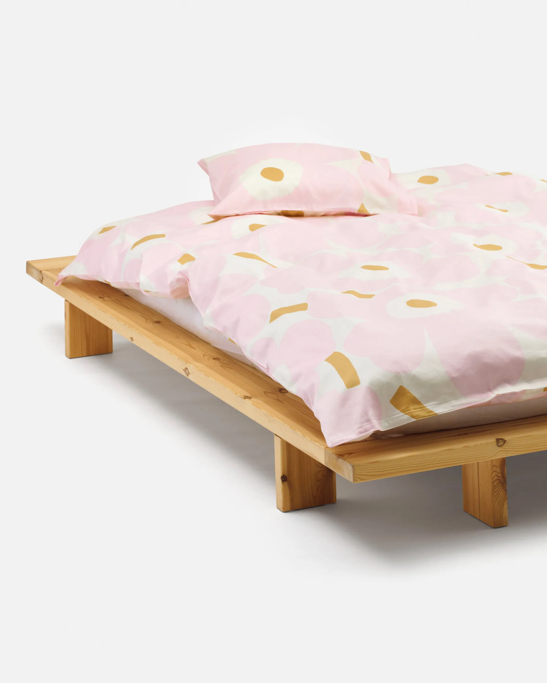 Unikko παπλωματοθήκη 150x210 εκ.+50x60 εκ., White-light pink-beige Marimekko
