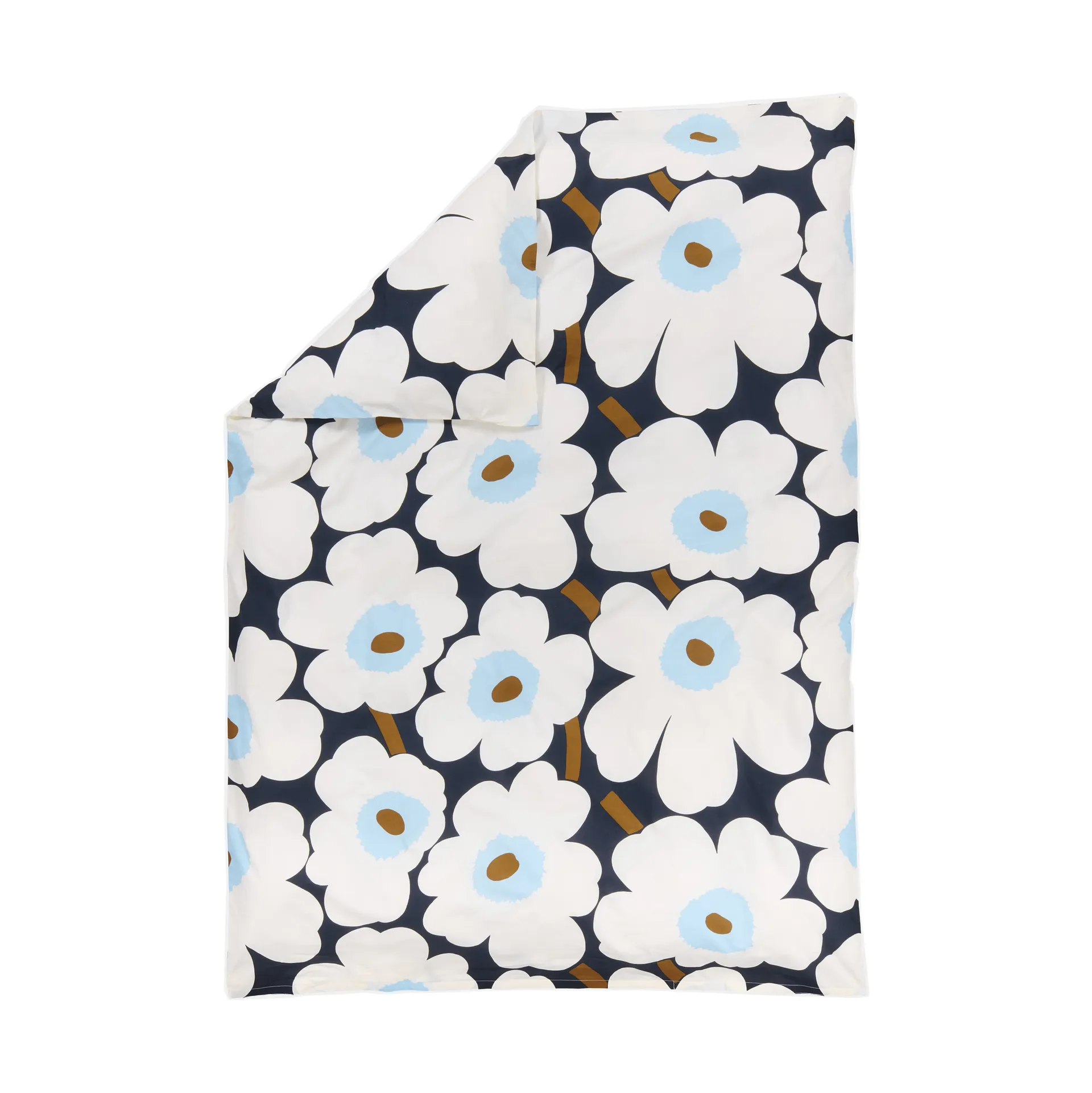 Unikko παπλωματοθήκη 150x210 εκ., Blueberry-off white-cold blue Marimekko