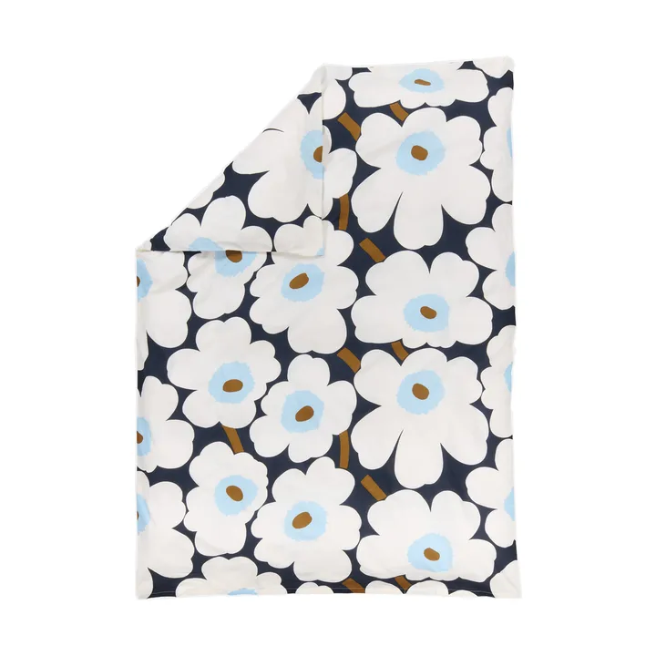 Unikko παπλωματοθήκη 150x210 εκ. - Blueberry-off white-cold blue - Marimekko