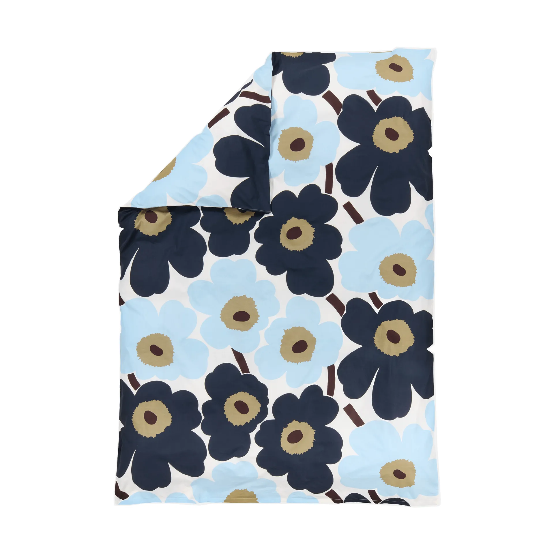 Unikko παπλωματοθήκη 150x210 εκ., Off white-blueberry-cold blue Marimekko