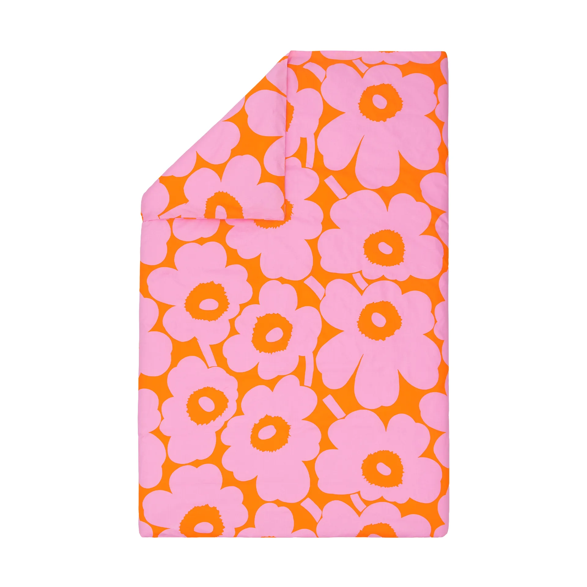 Unikko παπλωματοθήκη 150x210 εκ., Orange-pink Marimekko