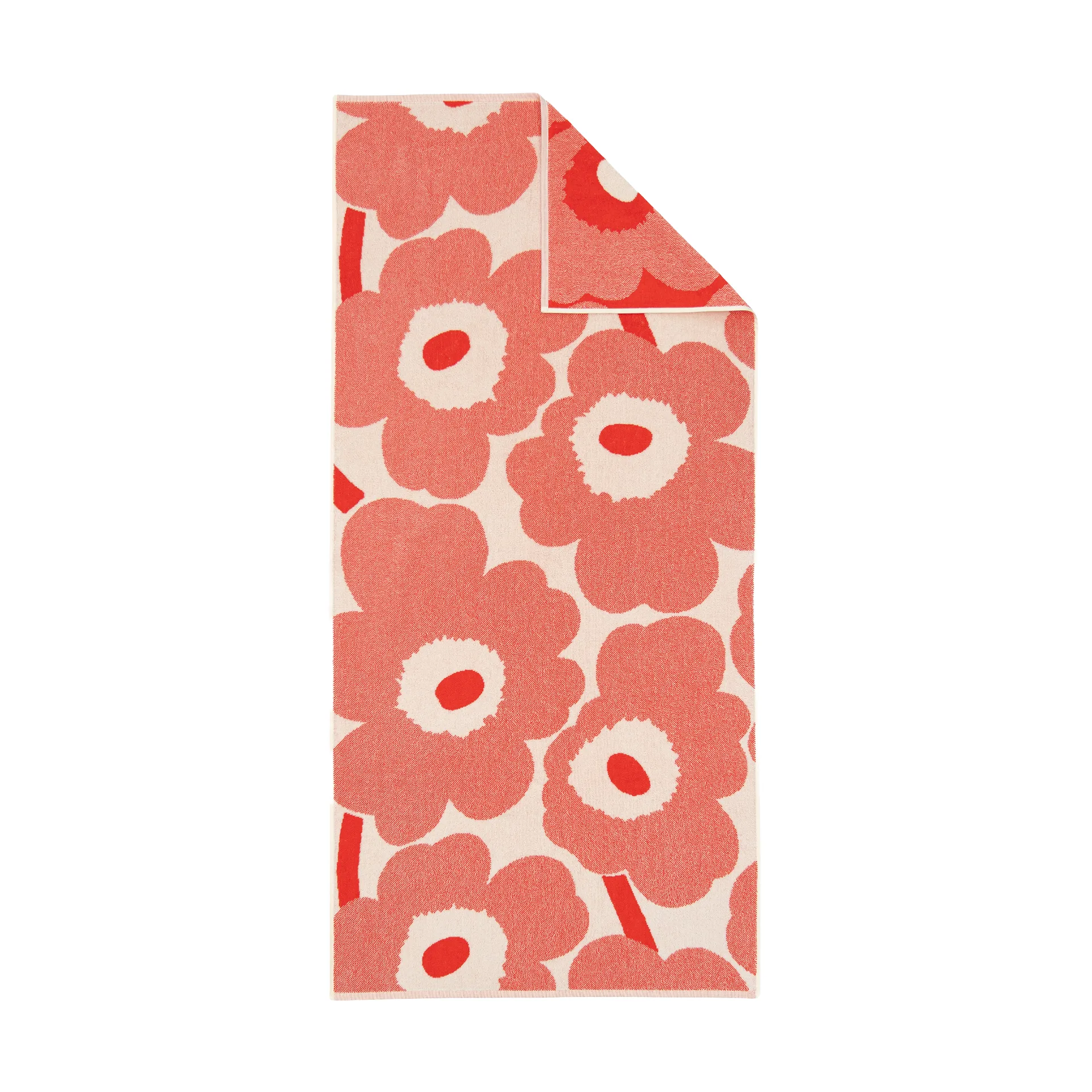 Unikko σετ μπάνιου 2 τεμαχίων, Off white-orange red Marimekko