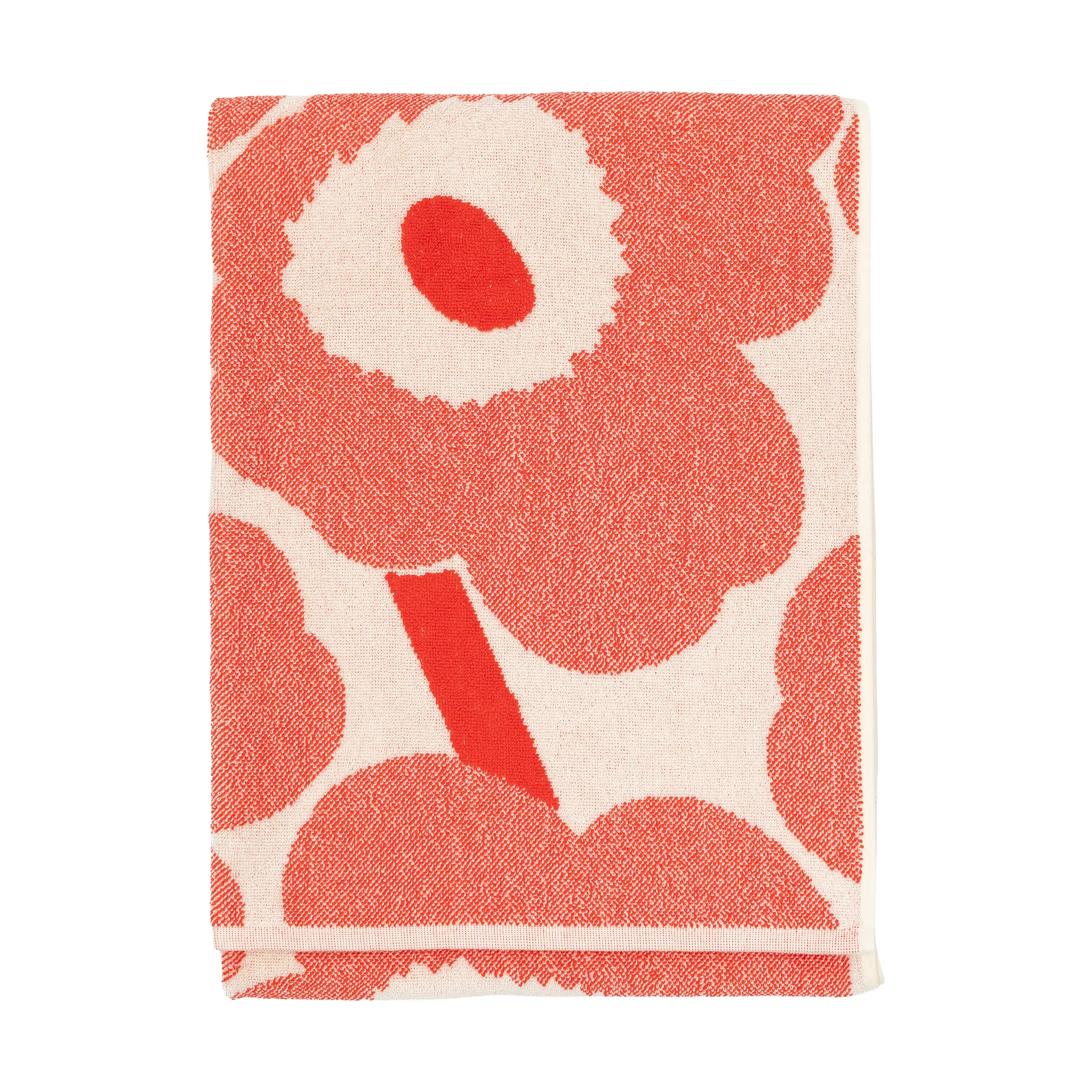 Unikko σετ μπάνιου 2 τεμαχίων, Off white-orange red Marimekko