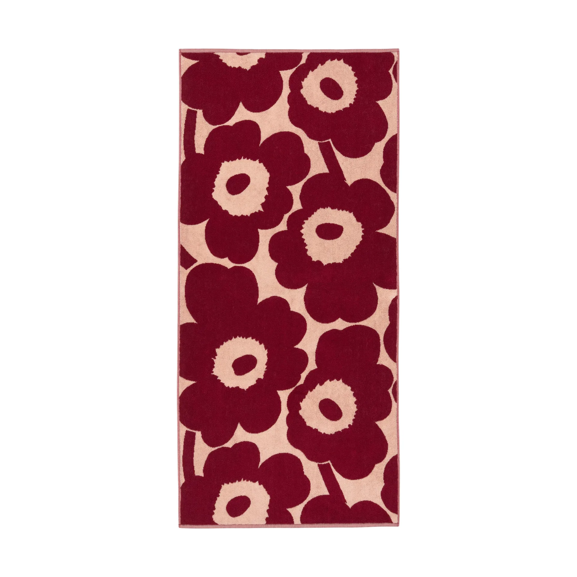 Unikko σετ μπάνιου 2 τεμαχίων, Pink-dark cherry Marimekko