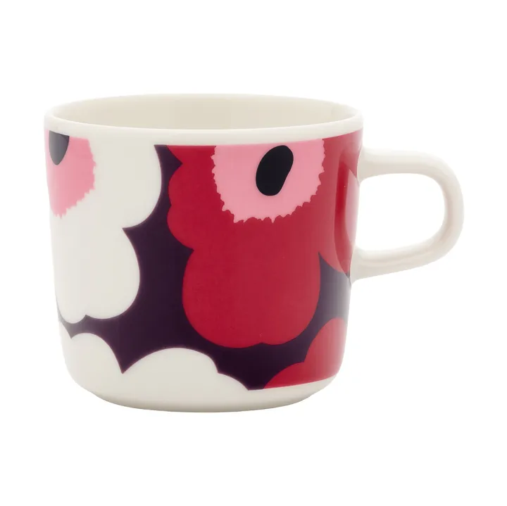 Unikko φλιτζάνι καφέ 20 cl - White-plum-cranberry-pink - Marimekko