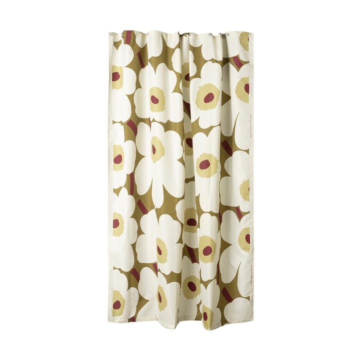 Unikko γυάλινο πιάτο 20 εκ. - Green umber-cream - Marimekko