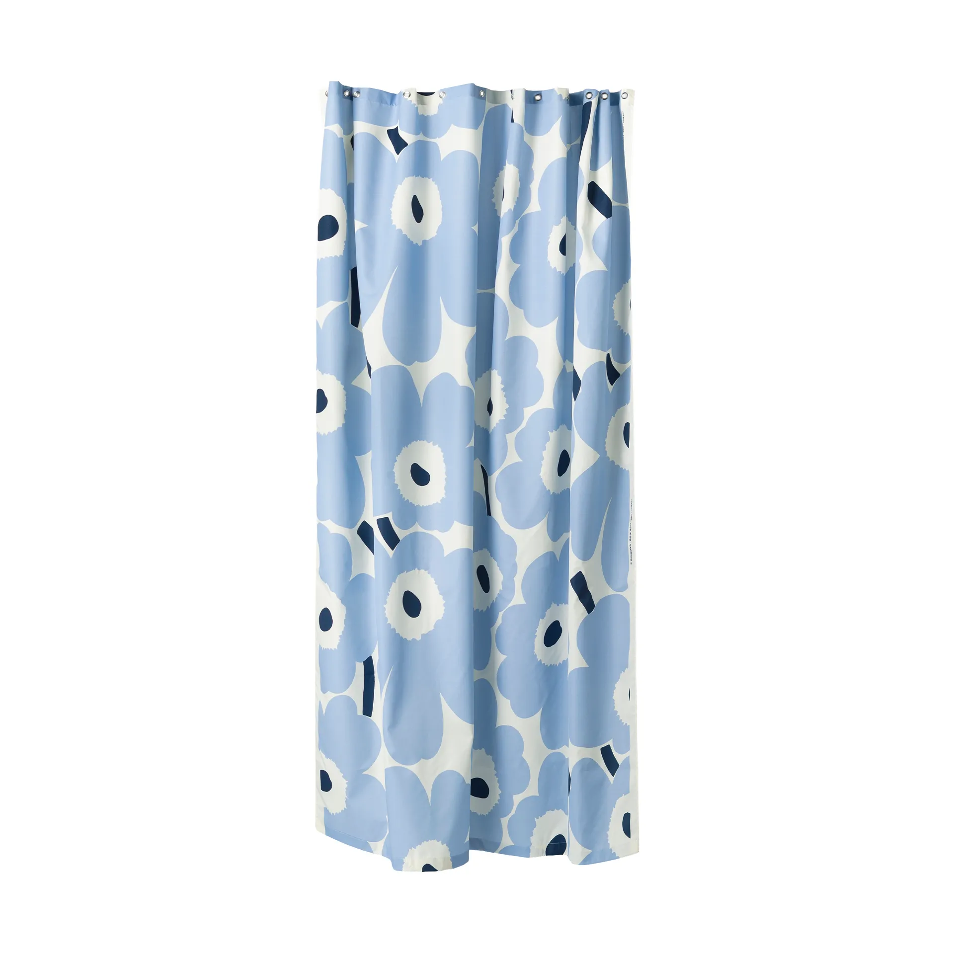 Unikko γυάλινο πιάτο 20 εκ., Off white, light blue, navy, 180x200 εκ. Marimekko