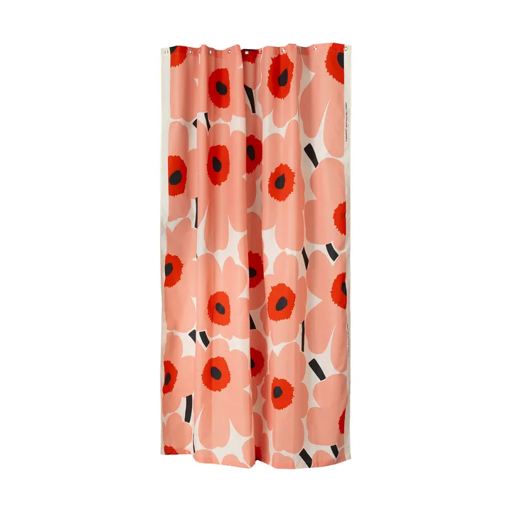Unikko γυάλινο πιάτο 20 εκ. - Offwhite-coral-red-charcoal - Marimekko