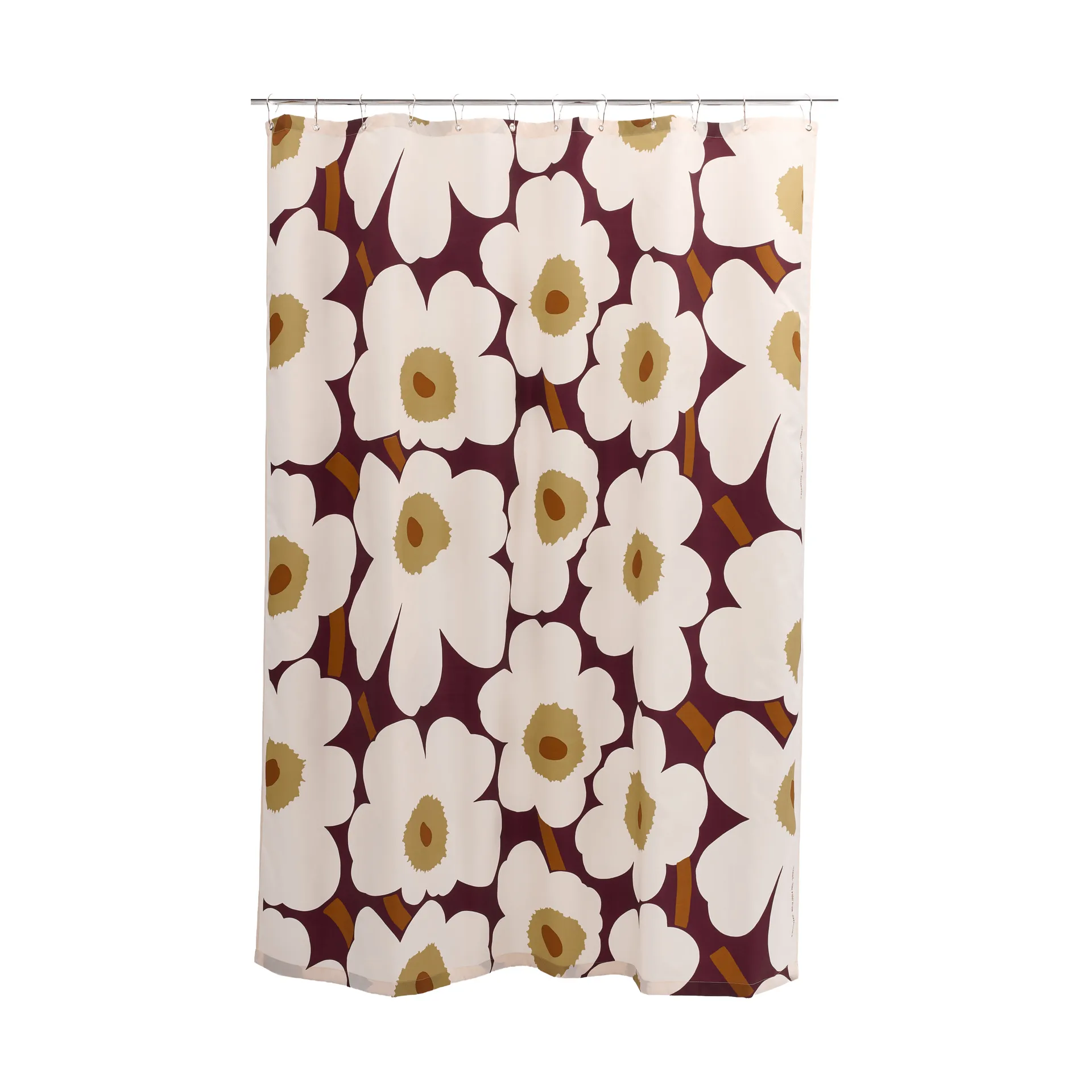 Unikko γυάλινο πιάτο 20 εκ., Plom-kolrodo-elmwood-toffee Marimekko