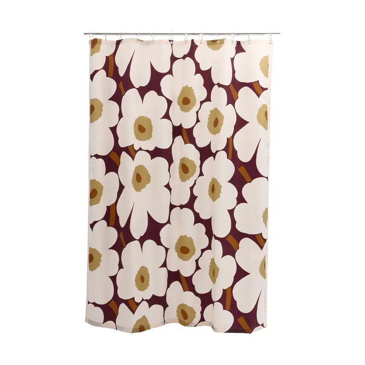 Unikko γυάλινο πιάτο 20 εκ. - Plom-kolrodo-elmwood-toffee - Marimekko