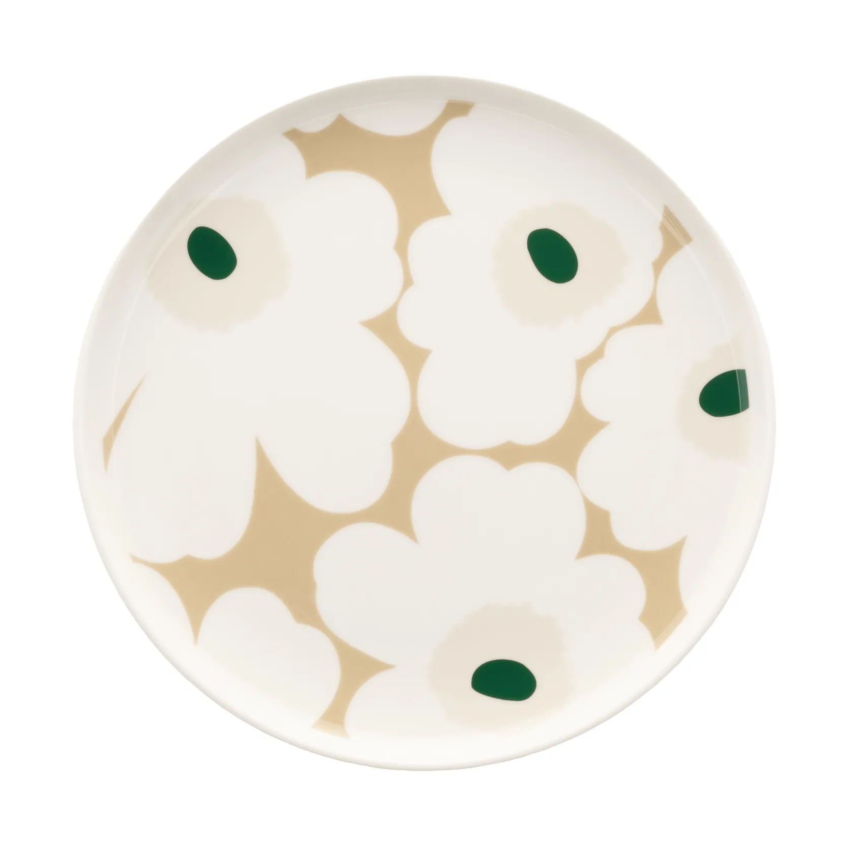 Πιάτο Unikko Ø20 εκ., White-beige-light sand-dark green Marimekko