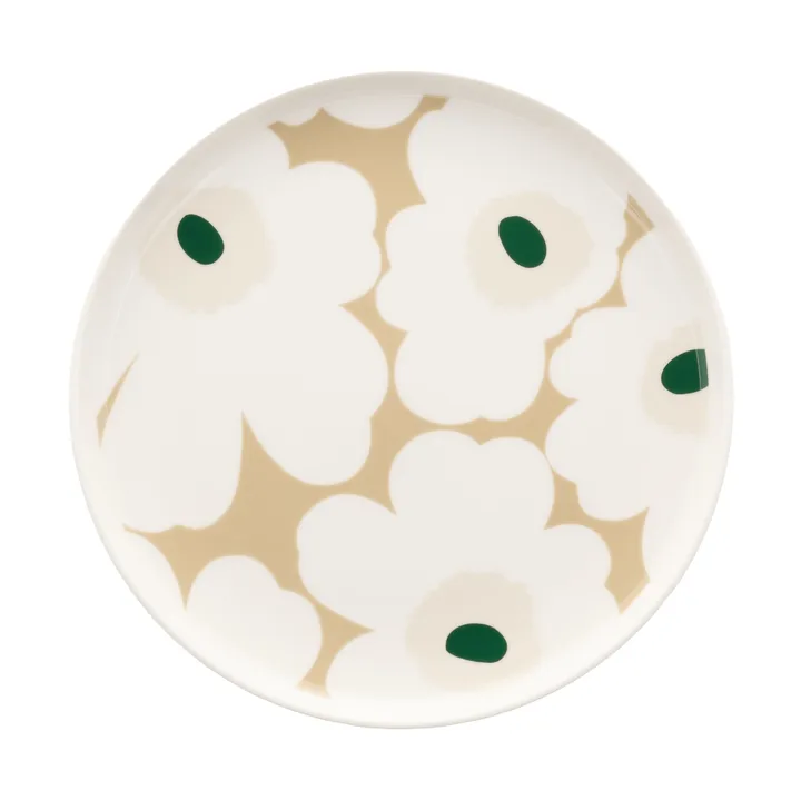 Πιάτο Unikko Ø20 εκ. - White-beige-light sand-dark green - Marimekko