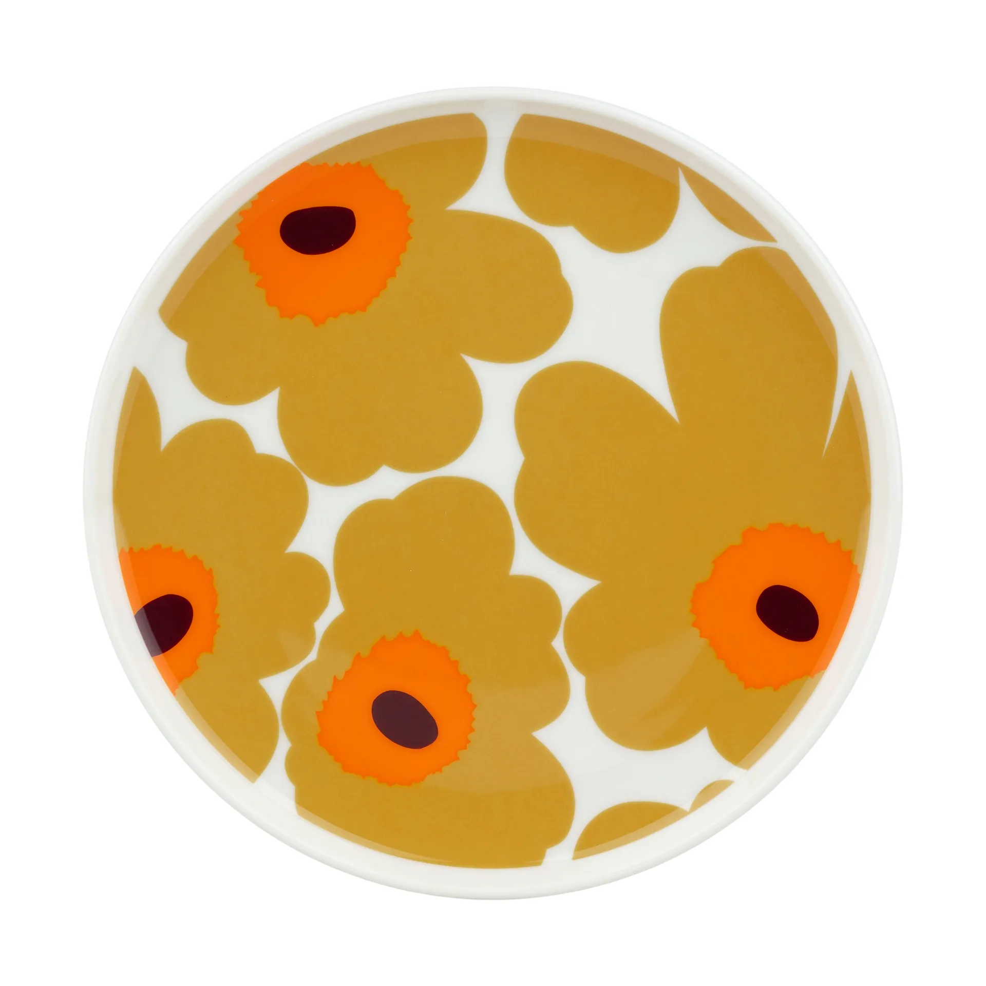 Πιάτο Unikko Ø20 εκ., White-caramel-warm orange Marimekko