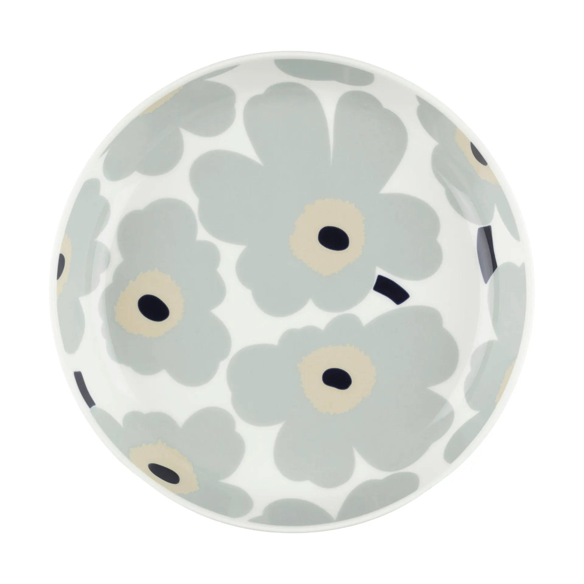 Πιάτο Unikko Ø20.5 cm, White-light grey-sand-dark blue Marimekko