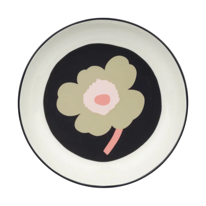 Unikko βαθύ πιάτο Ø20,5 εκ. - Off white-charcoal-sand-pink - Marimekko