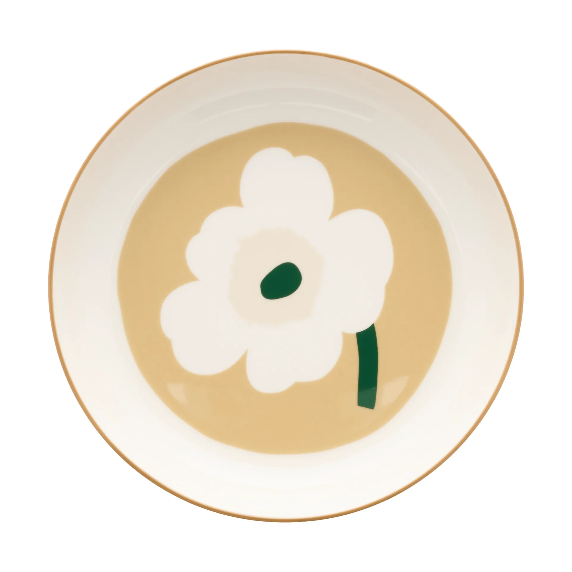 Unikko βαθύ πιάτο Ø20,5 εκ., White-beige-light sand-dark green Marimekko