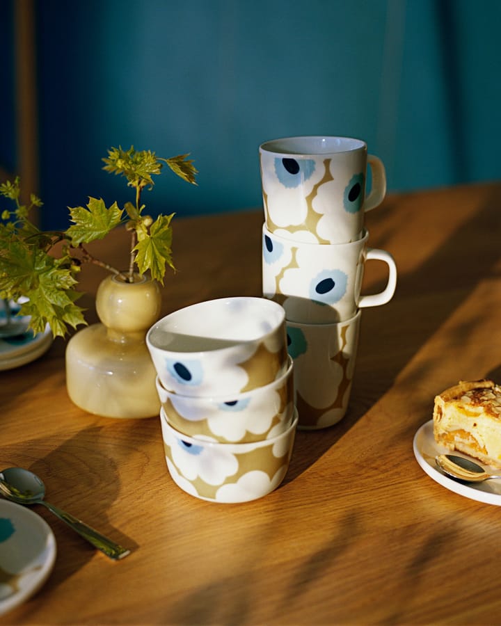 Unikko κούπα 25 cl - μπεζ-υπόλευκο-μπλε - Marimekko