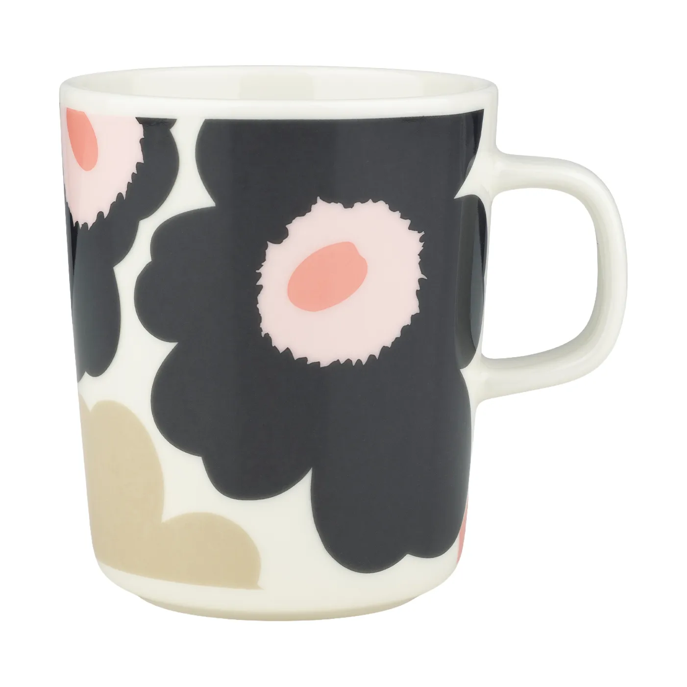 Unikko κούπα 25 cl, Off white-charcoal-sand-pink Marimekko