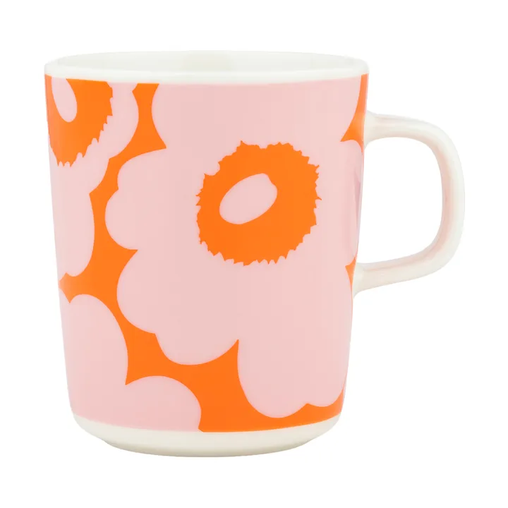 Unikko κούπα 25 cl - White-pink-orange - Marimekko