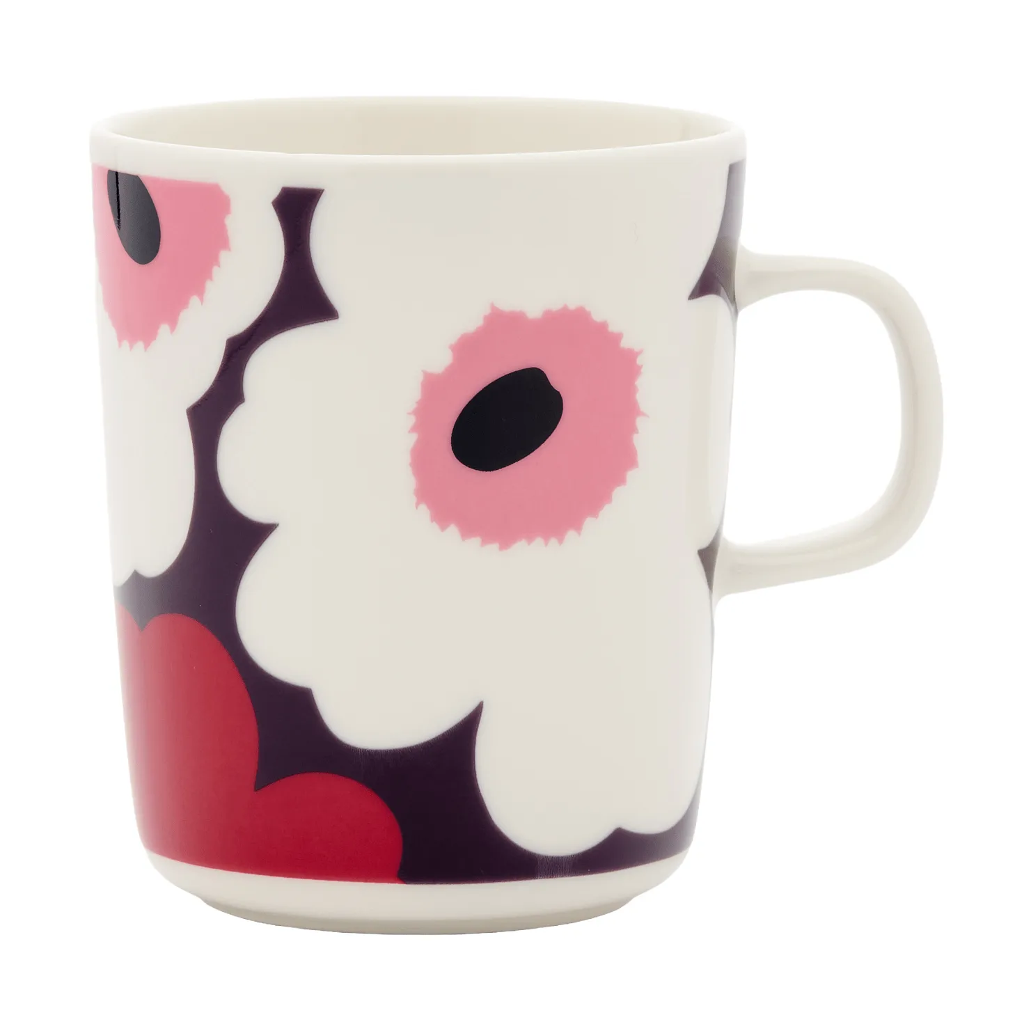 Unikko κούπα 25 cl, White-plum-cranberry-pink Marimekko
