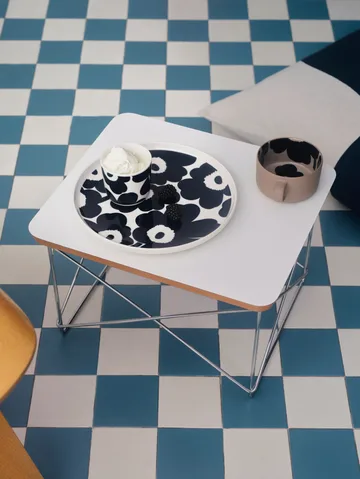 Πιάτο Unikko Ø25 cm - Άσπρο-σκούρο μπλε - Marimekko
