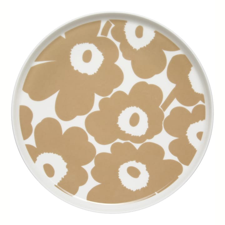 Unikko πιάτο μπεζ-λευκό - Ø 25 cm - Marimekko