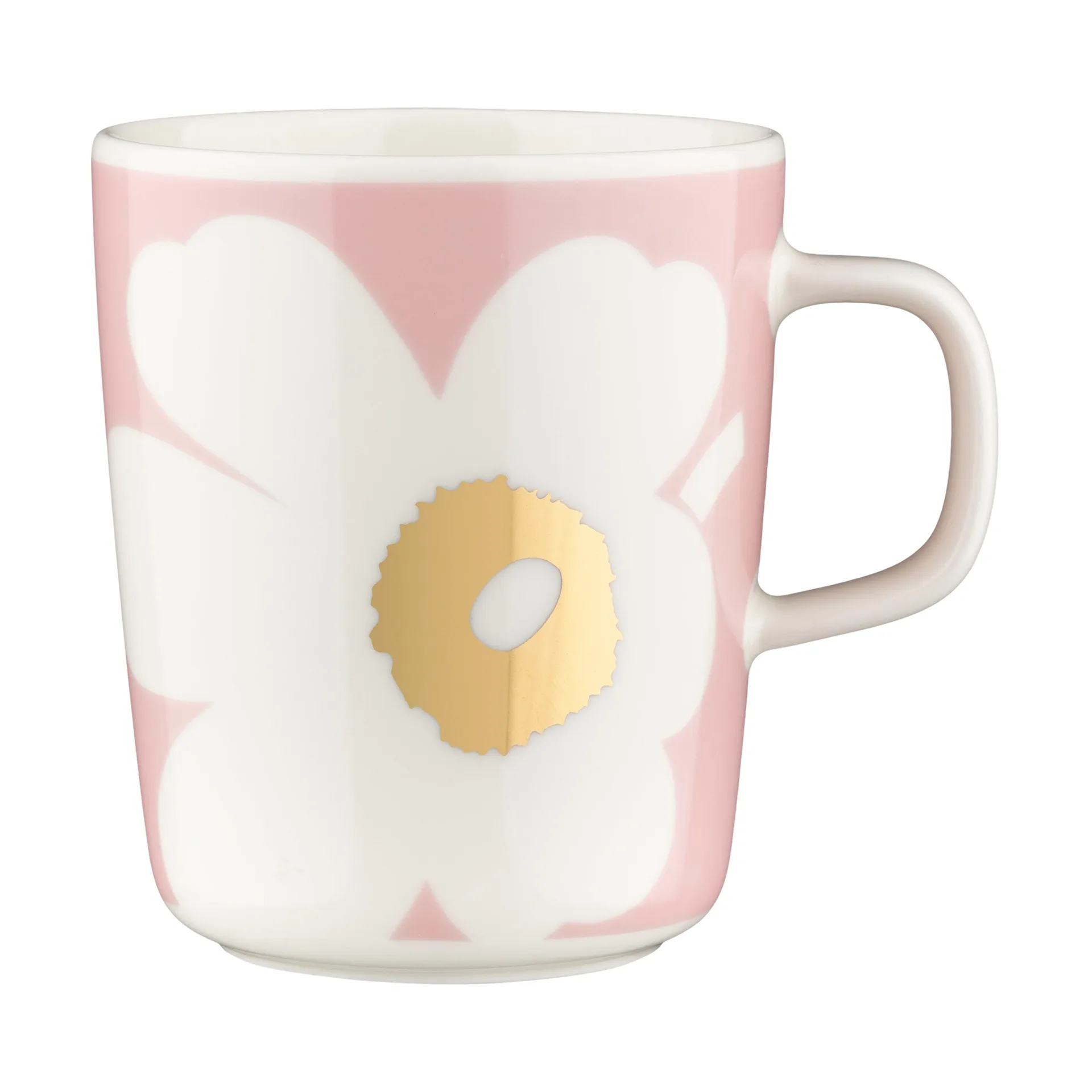 Unikko κούπα 2.5 dl 2 πακέτα, White-Light pink-gold Marimekko