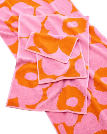 Unikko πετσέτα επισκέπτη 30x50 cm - Orange-pink - Marimekko