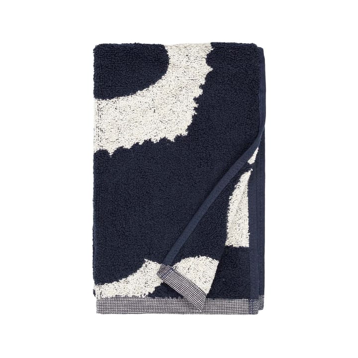 Unikko πετσέτα φυσικό λευκό-σκούρο μπλε, 30x50 cm Marimekko