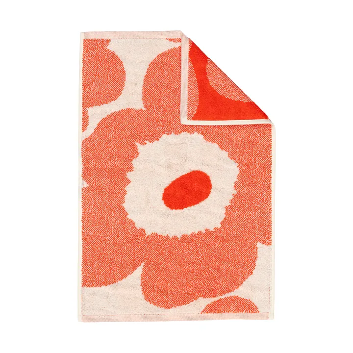 Πετσέτα επισκεπτών Unikko 32x50 εκ. - Off white-orange red - Marimekko