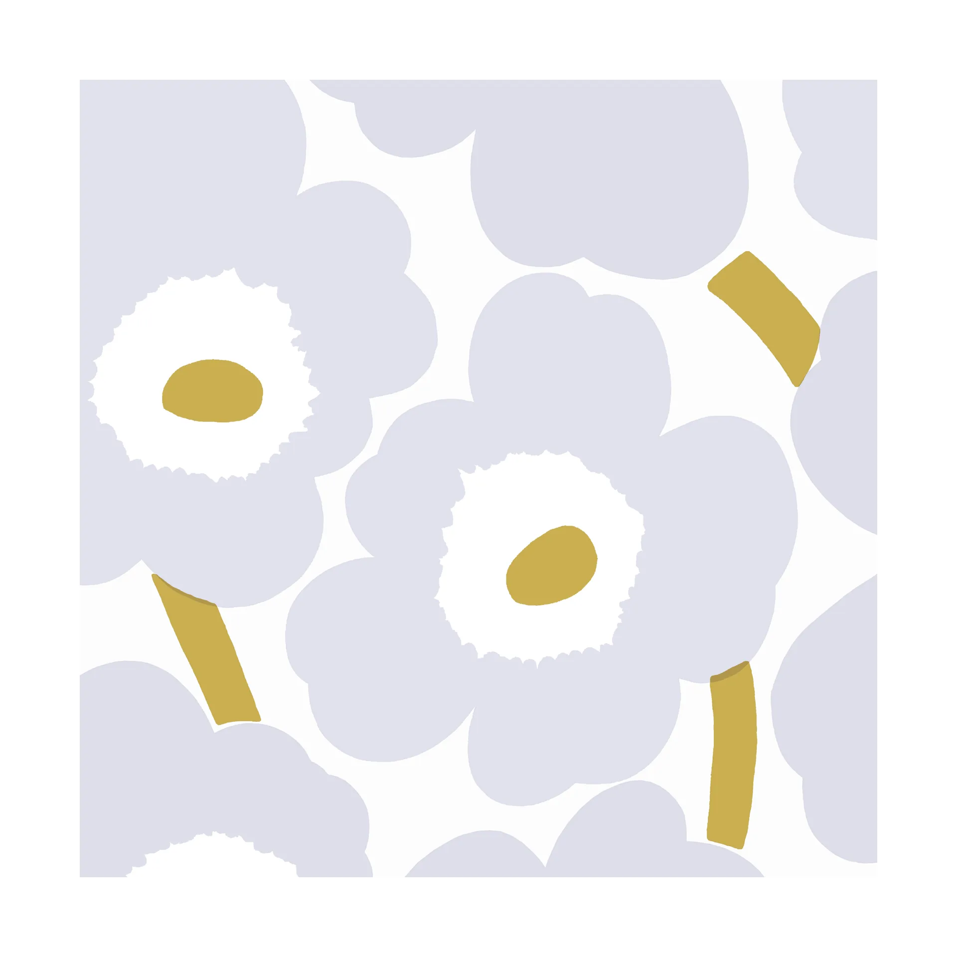 Χαρτοπετσέτες Unikko 33x33 cm 20-pack, Grey Marimekko