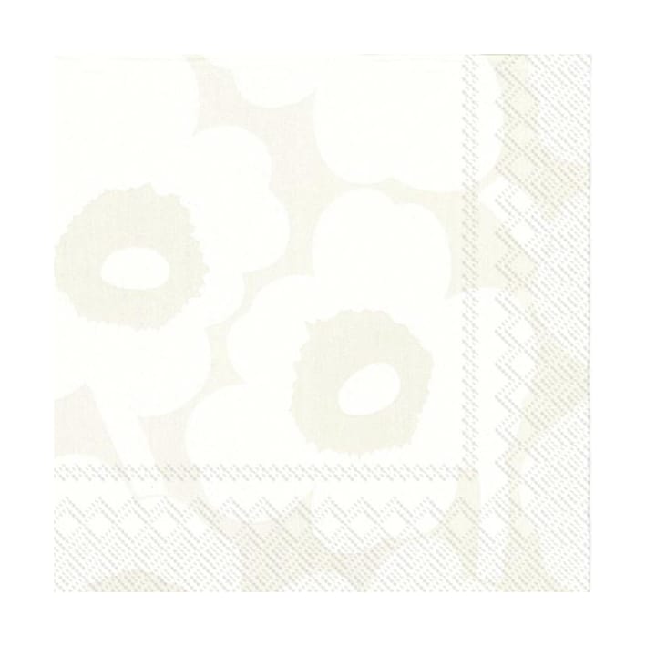 Χαρτοπετσέτες Unikko 33x33 cm 20-pack - White-grey - Marimekko