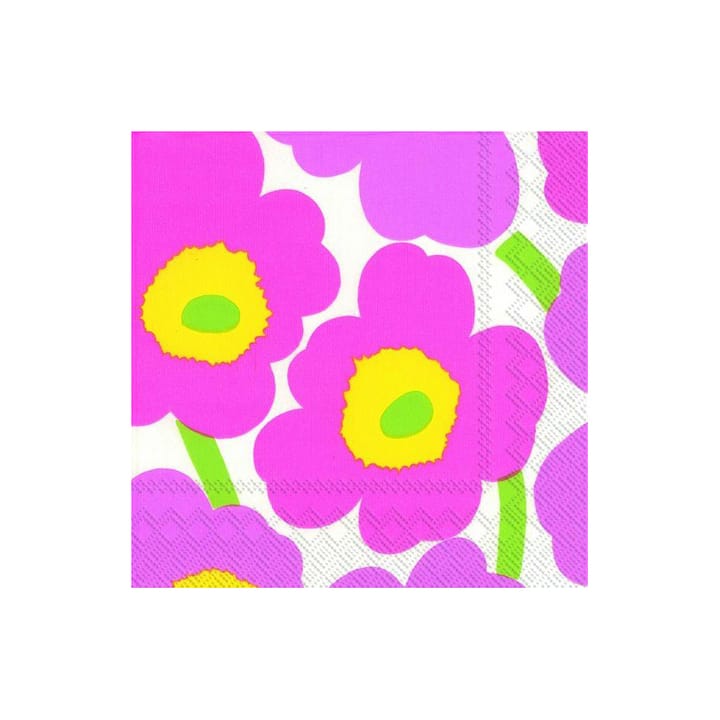 Χαρτοπετσέτες Unikko 33x33 cm 20-pack, ροζ Marimekko