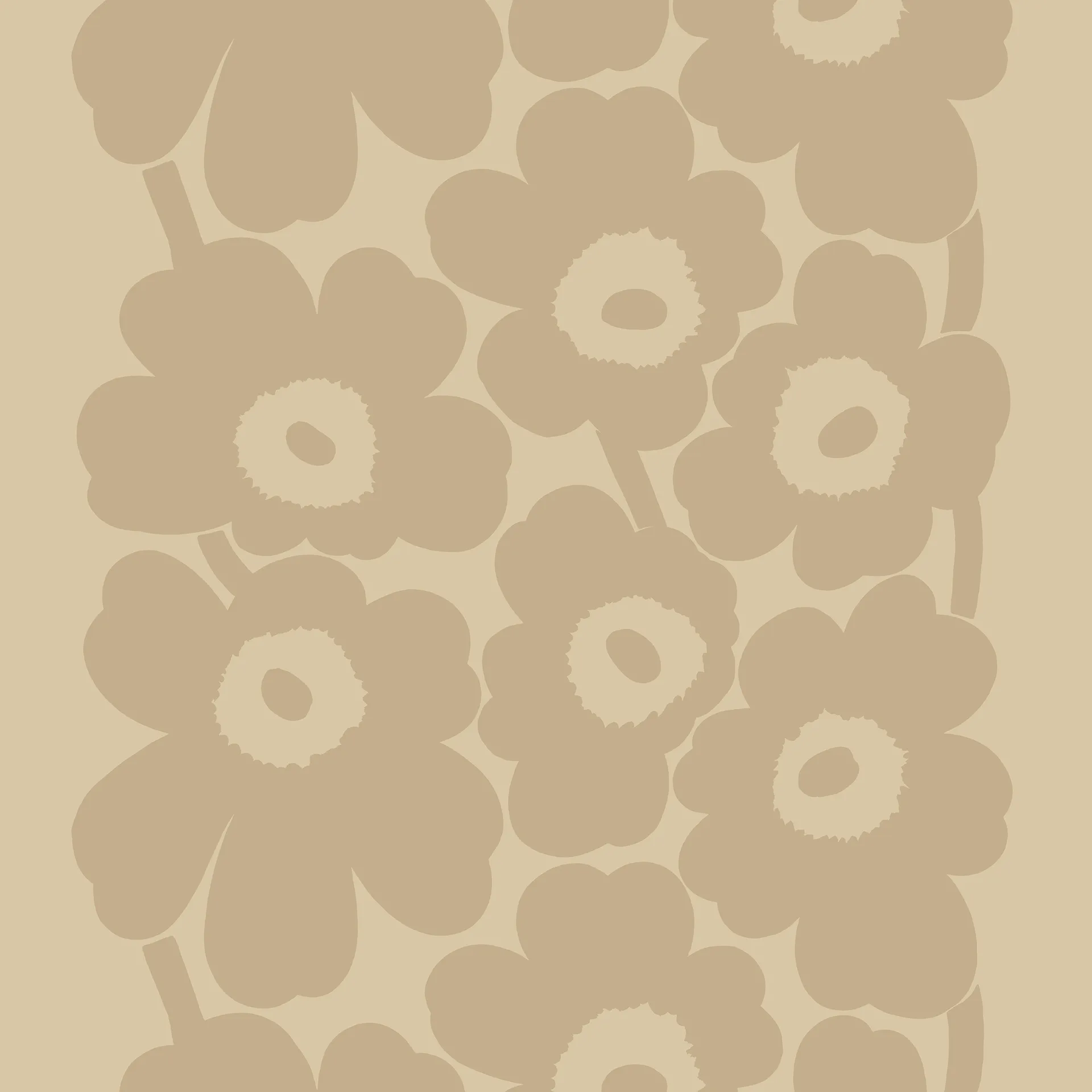 Unikko κηροπήγιο 3x10 εκ., μπεζ Marimekko