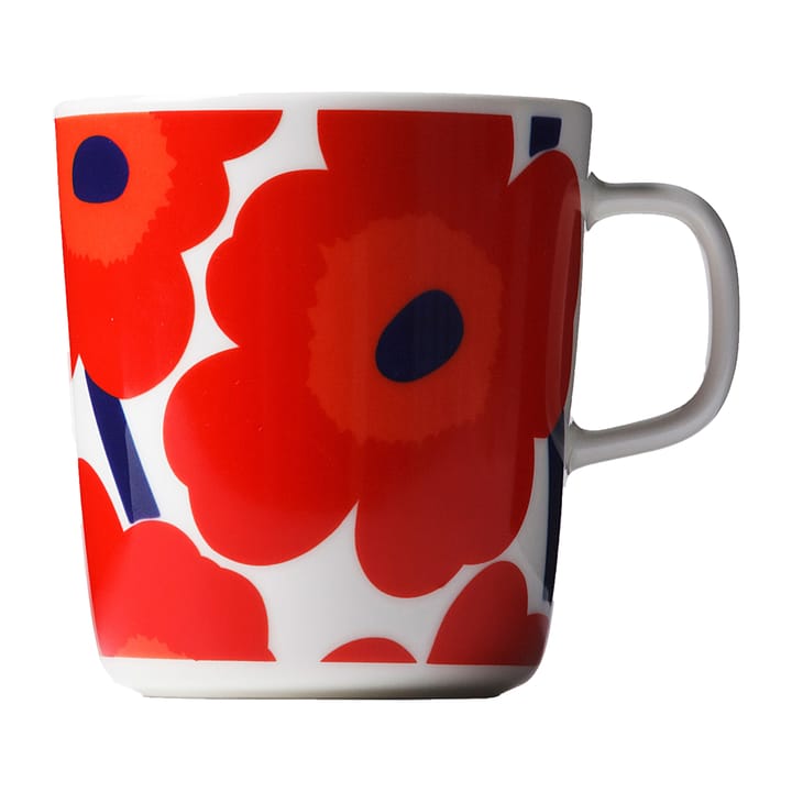 Unikko κούπα για τσάι 4 dl - λευκό-κόκκινο - Marimekko