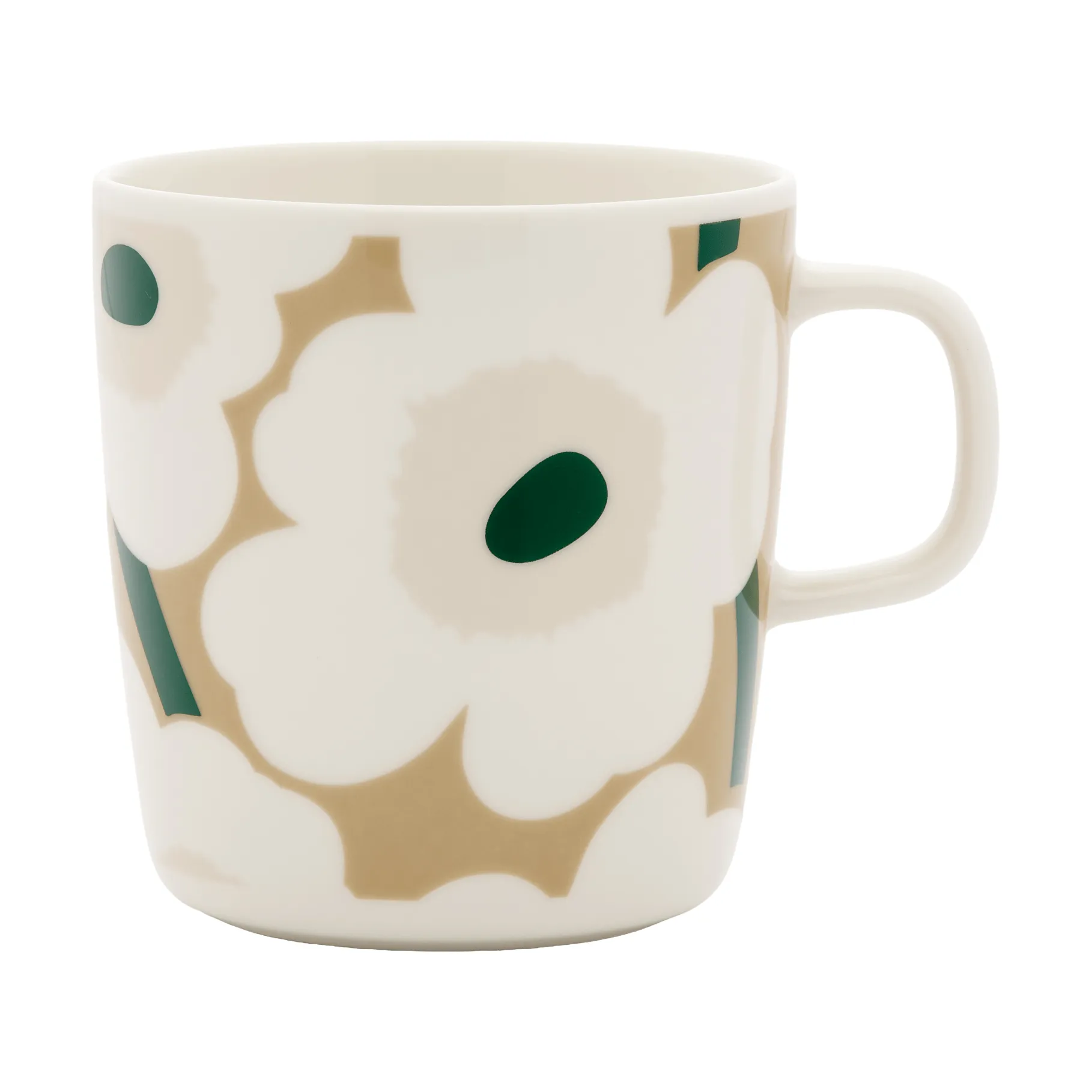 Κούπα Unikko 40 εκ., White-beige-light sand-dark green Marimekko