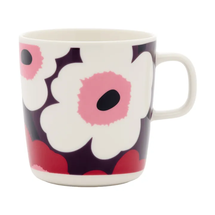 Κούπα Unikko 40 εκ. - White-plum-cranberry-pink - Marimekko