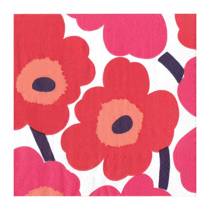 Unikko πετσέτα 40x40 cm Συσκευασία 20 τεμαχίων - Red - Marimekko