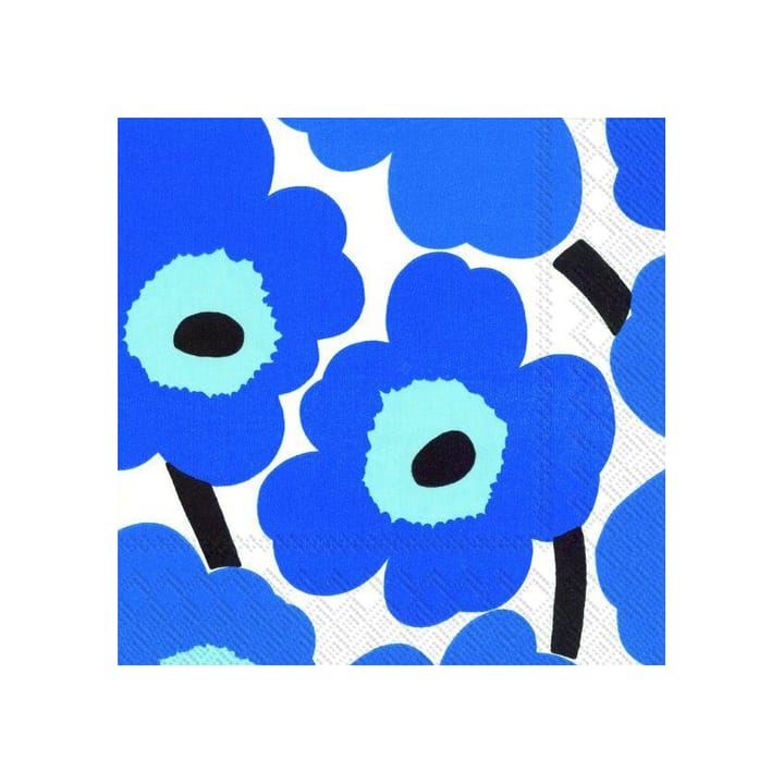 Unikko πετσέτα 40x40 cm Συσκευασία 20 τεμαχίων - μπλε - Marimekko