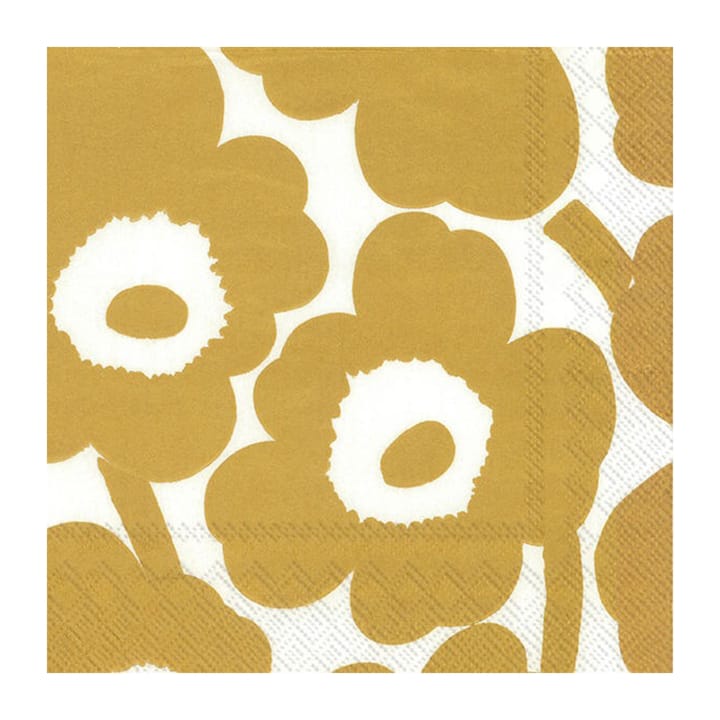 Unikko πετσέτα 40x40 cm Συσκευασία 20 τεμαχίων - Λευκόχρυσο - Marimekko
