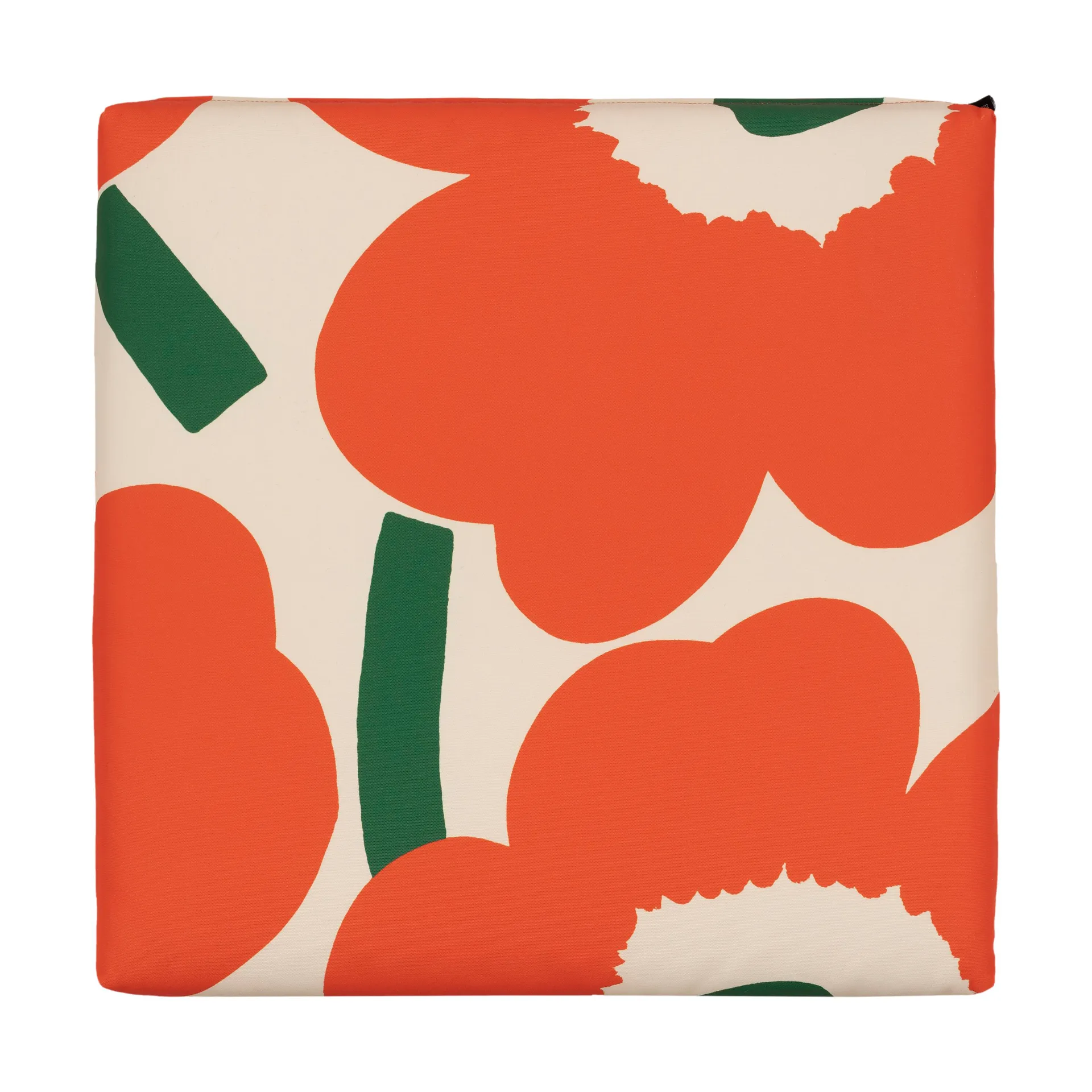 Unikko μαξιλαράκι καρέκλας 40x40 εκ., Cotton-orange-green Marimekko
