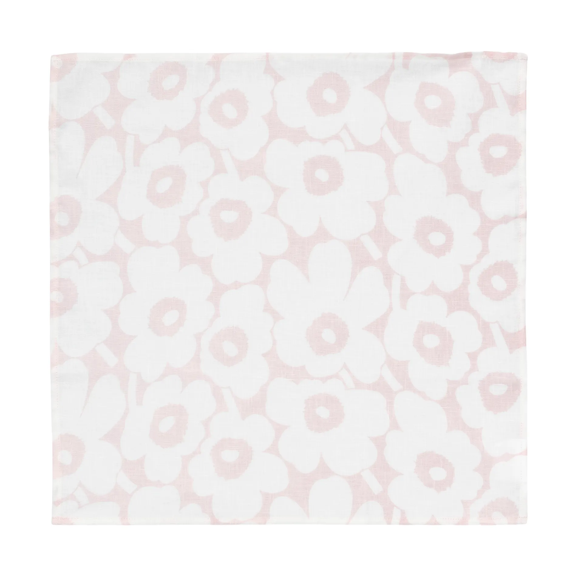 Μίνι unikko υφασμάτινη πετσέτα 43x43 εκ., White-pink Marimekko